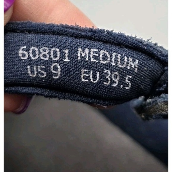 Orthofeet Juno Shoes Womens 9 Navy Blue T Strap Comfort Mary Jane Adjustable - Picture 10 of 12